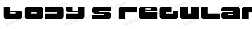 body s regular字体转换